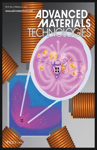 Advanced Materials Technologies February 2023 inside back cover for an on-demand microrobot